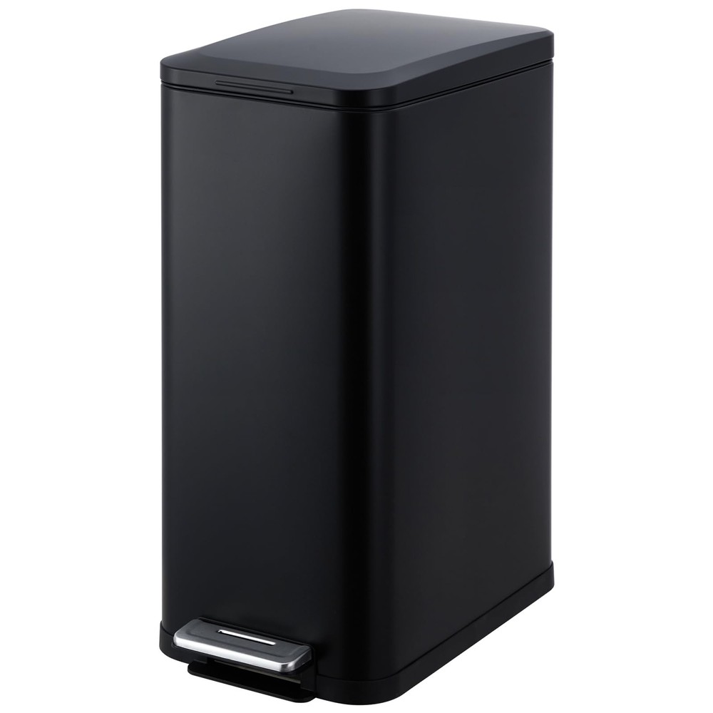 13 Gallon/50 L Kitchen Trash Can, Fingerprint-Proof Stainless Steel Garbage B...