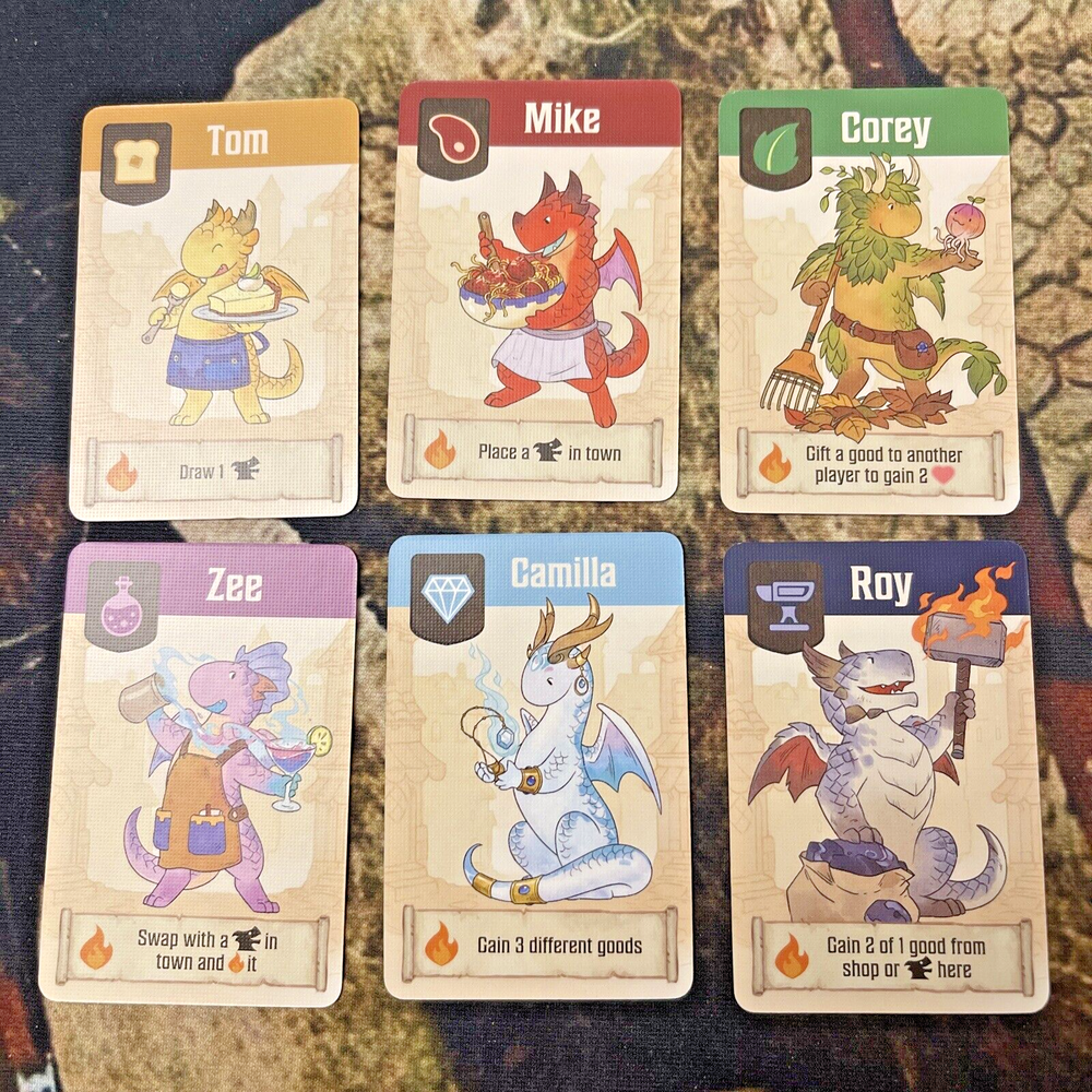 The Dice Tower 2023 Flamecraft Dice Tower Crew Artisan Dragons Promo Cards