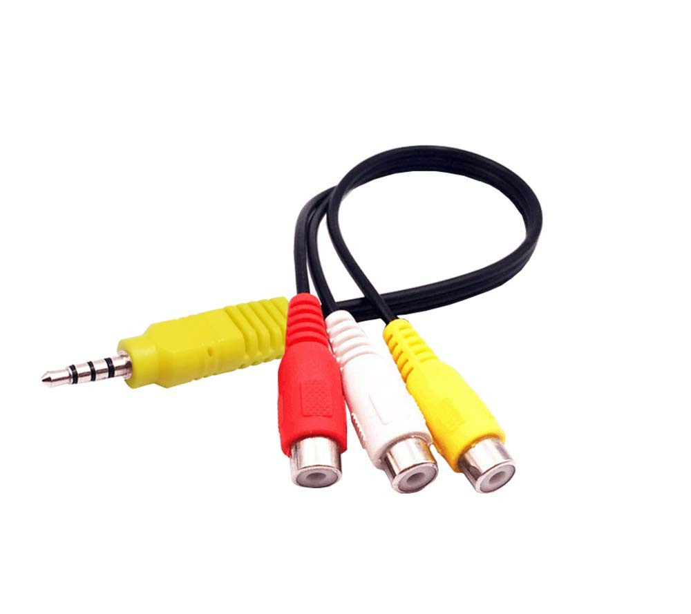 Replacement for Sony TV Audio Video AV Adapter Cable, 3 RCA to 3.5mm AV Input...