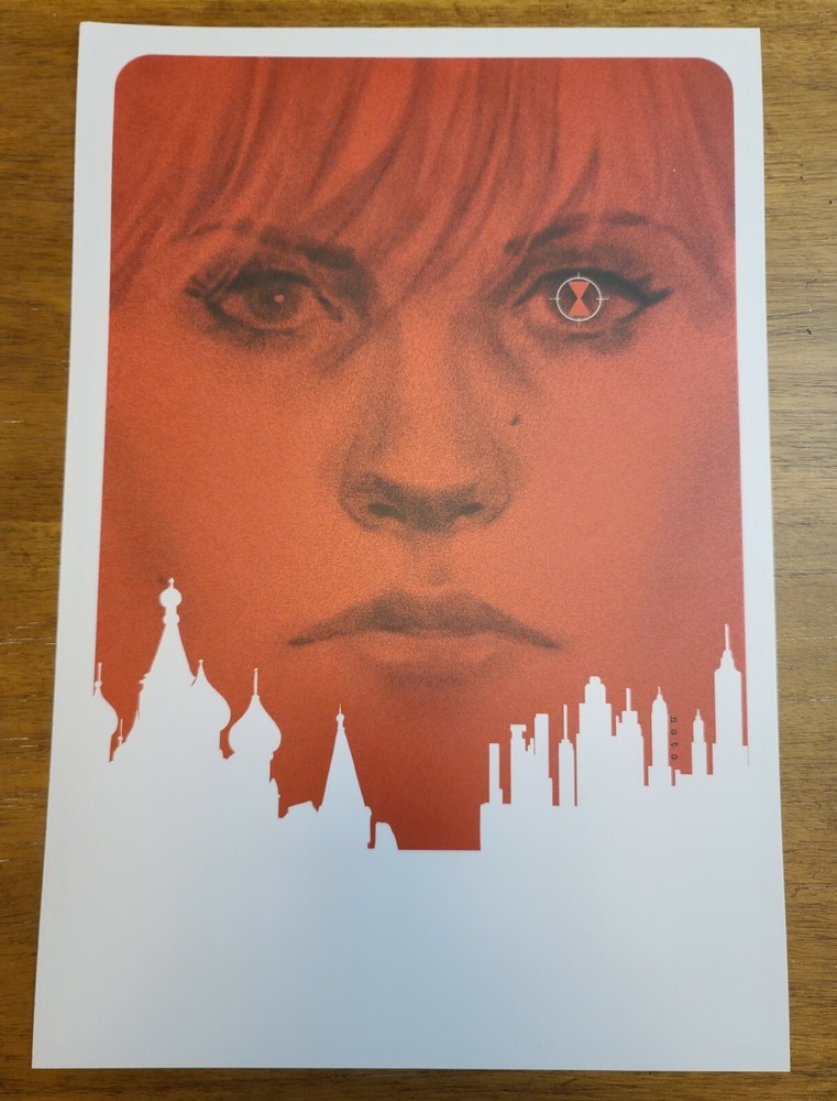 Phil Noto Black Widow Woven Thread Marvel Comic Poster Art