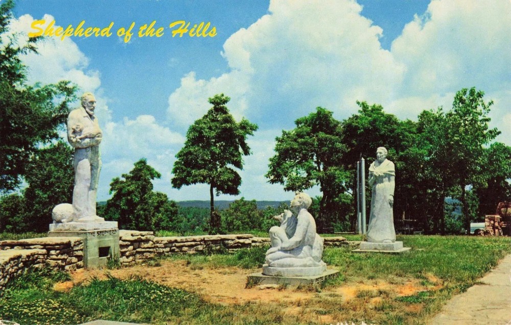 Shepherd of the Hills Monument - Branson Missouri MO - Postcard