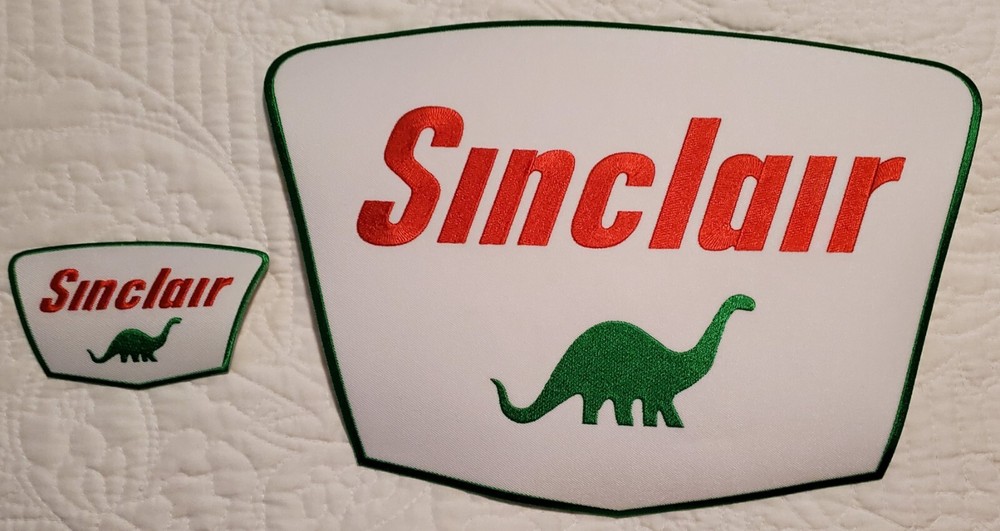 RETRO STYLE SINCLAIR GAS STATION EMBROIDERED CLOTH PATCHES