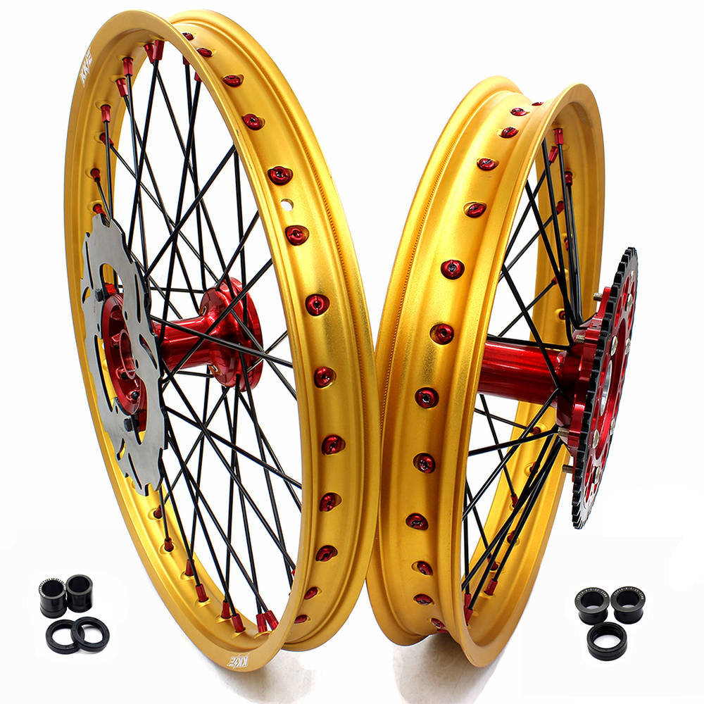 KKE 21/19 MX Cast Wheels Rims Fit Honda CR125R 1995-1997 CR250R 1995-1996 CR500R
