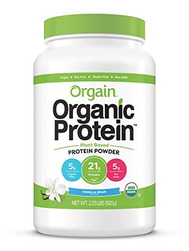 Orgain Organic Vegan Vanilla Bean Protein Powder Low Carb Plant Based