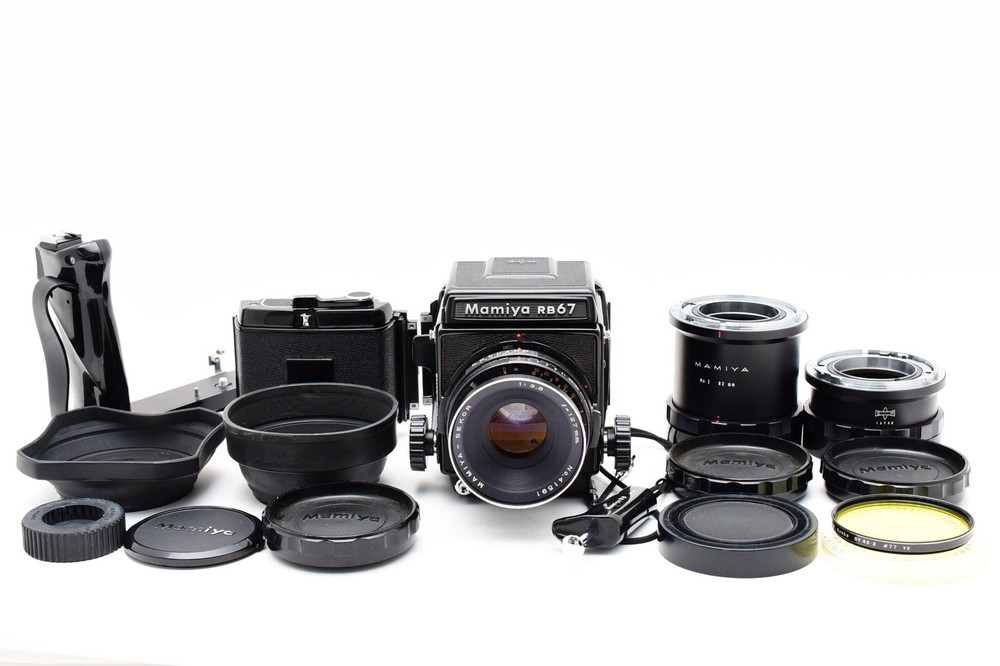 [ NEAR MINT ] Mamiya RB67 Pro Sekor 127mm f/3.8 Lens 120 2 Film Back  From JAPAN