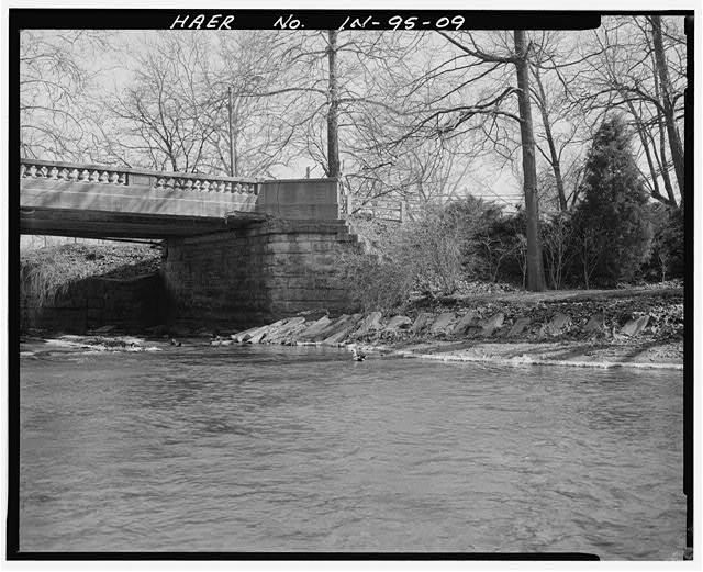 Pendleton Avenue Bridge,Spanning Fall Creek,Pendleton,Madison County,IN,HABS,8