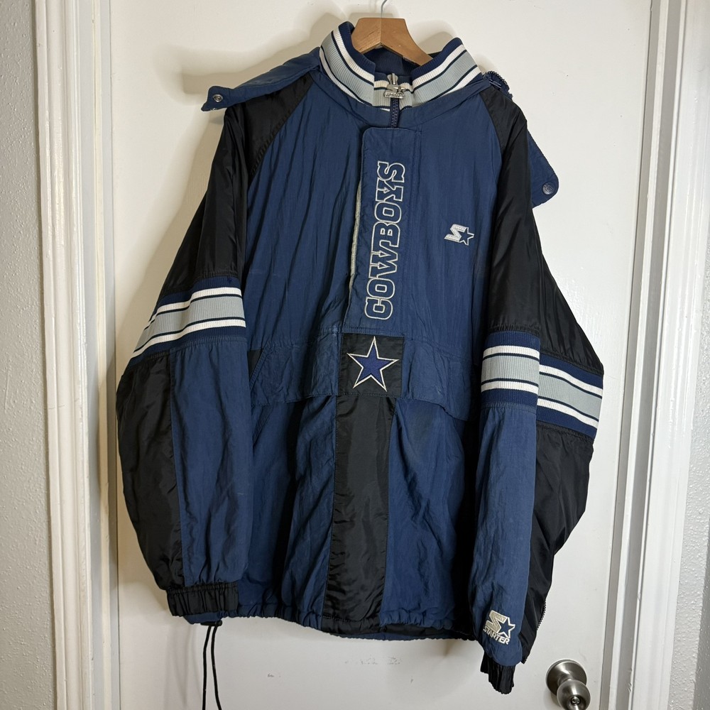 Vintage Dallas Cowboys Pullover Starter Jacket Size XL