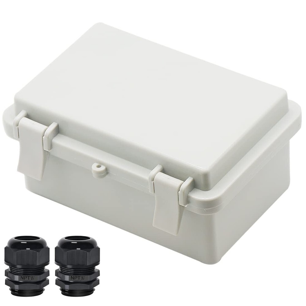 Junction Box ABS Plastic Dustproof Waterproof IP65 Electrical Boxes Hinged New-image