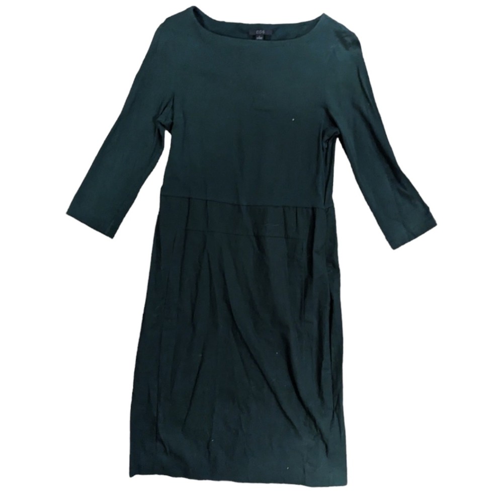 COS Emerald Green midi dress 497020