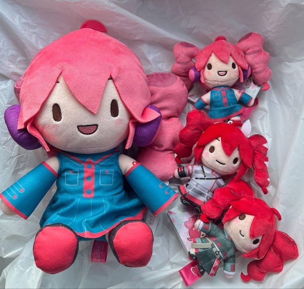 Kasane Teto Fuwapuchi Plush Doll M & Mascot Plush Set of 4 SEGA 2026 Japan NEW