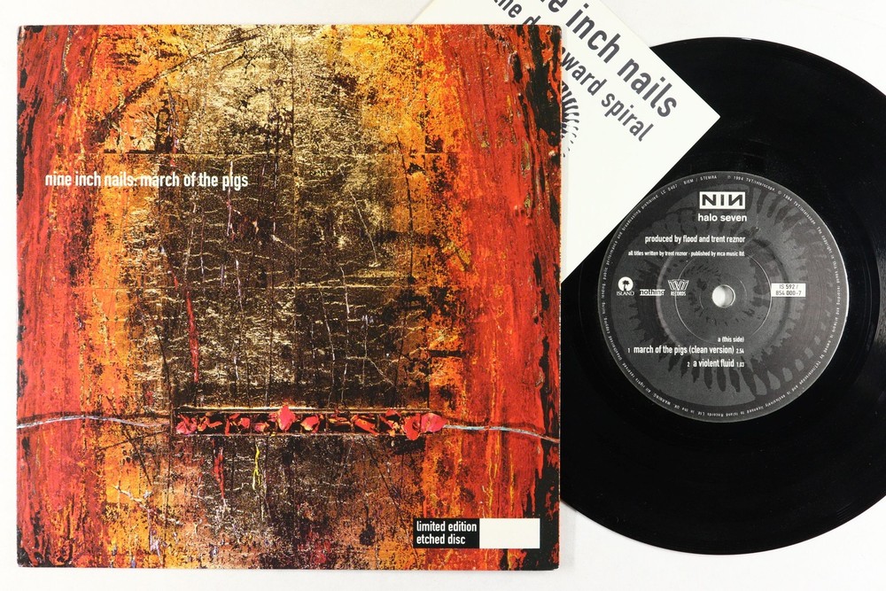 Rock 45 - Nine Inch Nails - March Of The Pigs - Nothing UK VG+