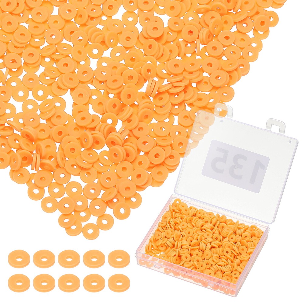 1000 Pcs Yellow Heishi Beads Clay Beads Bracelet Jewelry Making DIY Kit