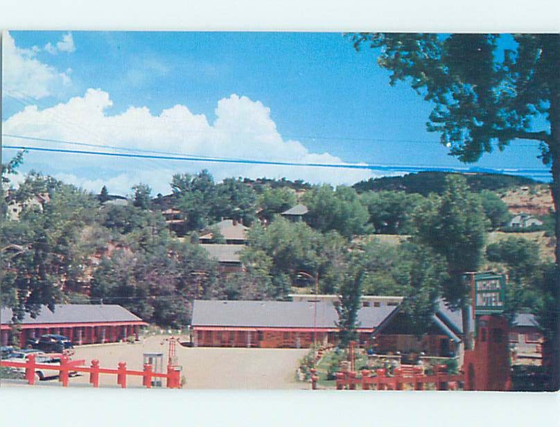 Unused Pre-1980 WICHITA MOTEL Manitou Springs Colorado CO n9174