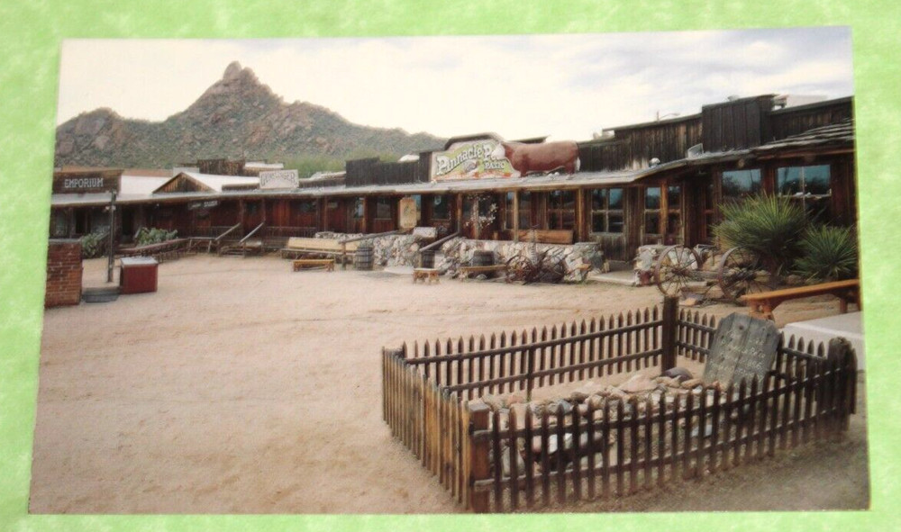 Vintage Souvenir Travel Postcard Pinnacle Peak Patio Scottsdale AZ