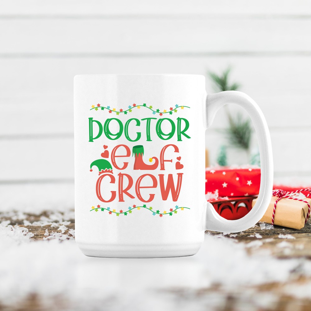 Christmas Doctor Elf Mug Christmas Gift For Doctor Doctor Appreciation Doctor