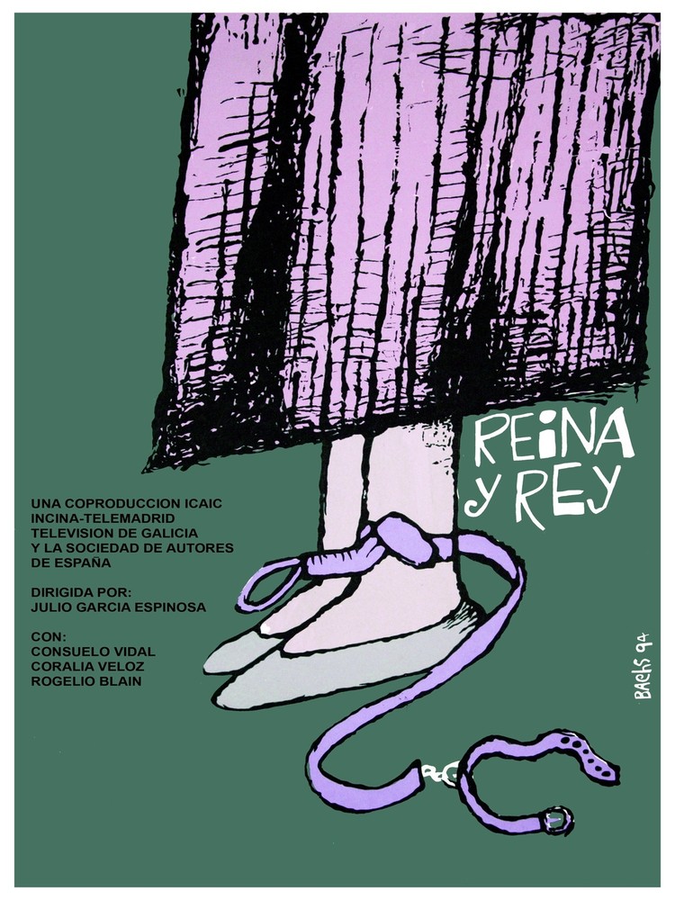 Reina y Rey, Queen & King Decoration Poster.Graphic Art Interior design.3615