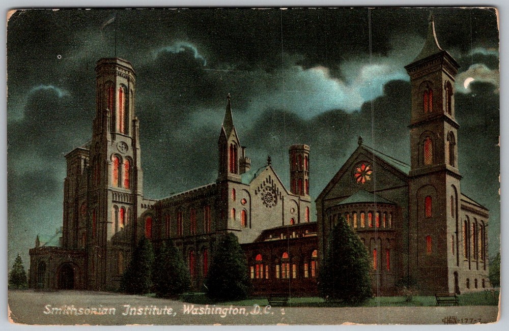 Antique Postcard Smithsonian Institute Castle Washington, D.C 1910s