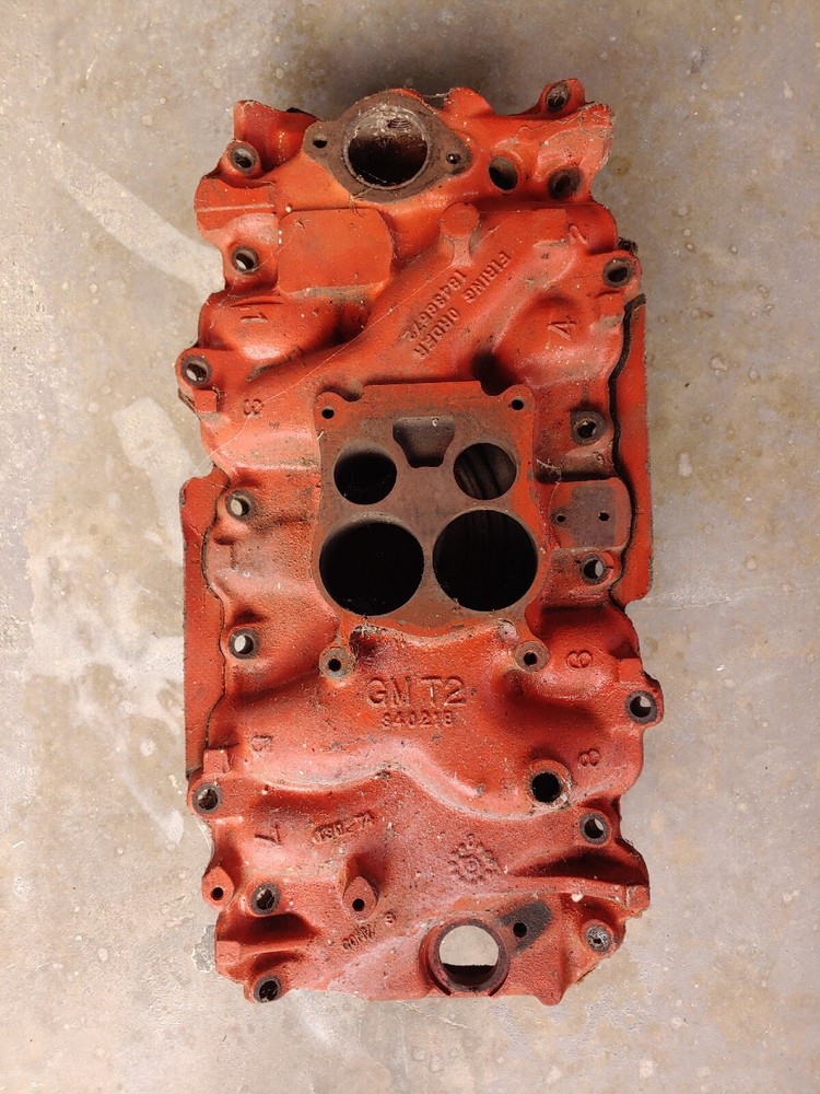 GM 340218 Intake Manifold Chevy 454 BBC Intake date code 74 Big Block