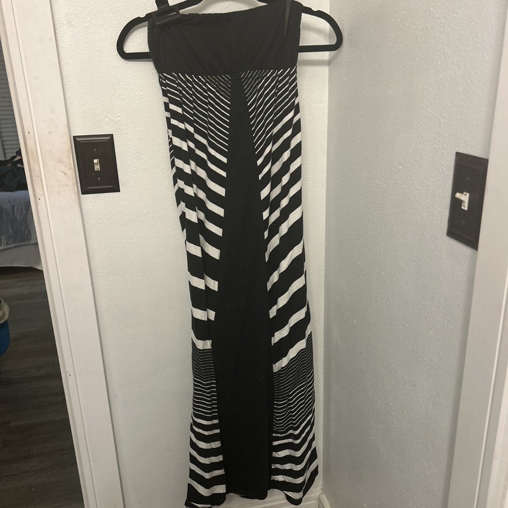 Rip Curl Dress Womens Medium Maxi Dress Black Long Sleeveless