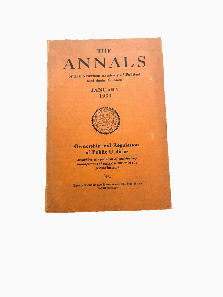 Annals of the American Academy of Political and Social Science-1939 - Volume 201-image