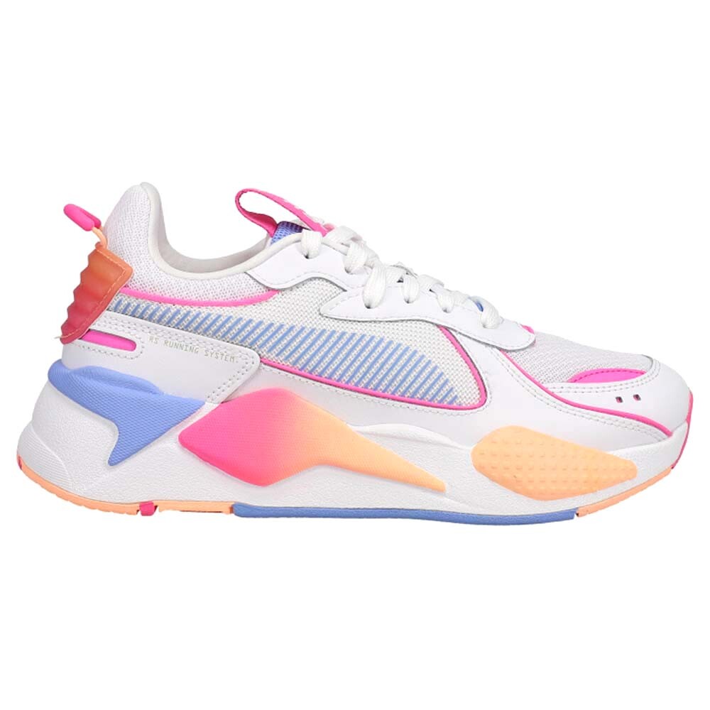 Puma RsX Pop Lace Up  Womens Orange, Pink, Purple, White Sneakers Casual Shoes 3