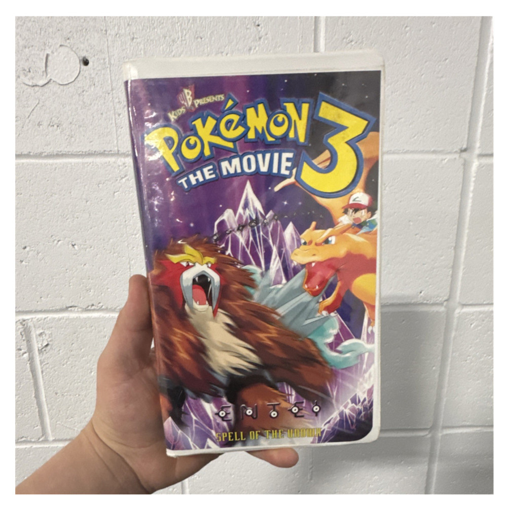 Warner Bros. Pokémon the Movie 3 VHS Clamshell NTSC Ash Ketchum Pikachu