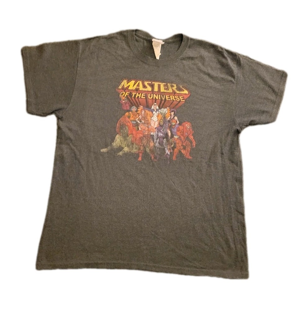 Vintage Masters of the Universe He-Man & Squad T Shirt Mens Large Brown