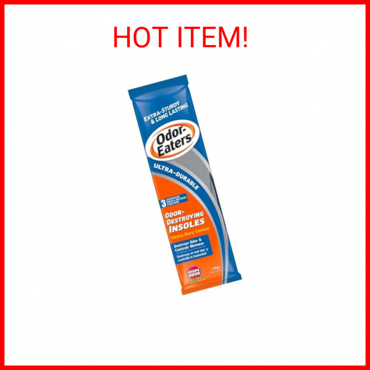 Odor-Eaters Blue Unisex Shoe Insoles, Control Odor and Wetness