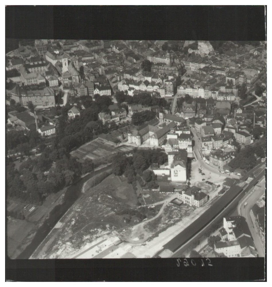ZZ-3243/Blatz with Station Silesia Photo Aerial Photo 12 x 13 cm approx. 1938