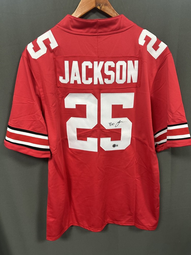 Bo Jackson Signed Ohio State Football Jersey AUTO BAS Beckett Sz XLPROBSTEIN is actively accepting consignments !!
