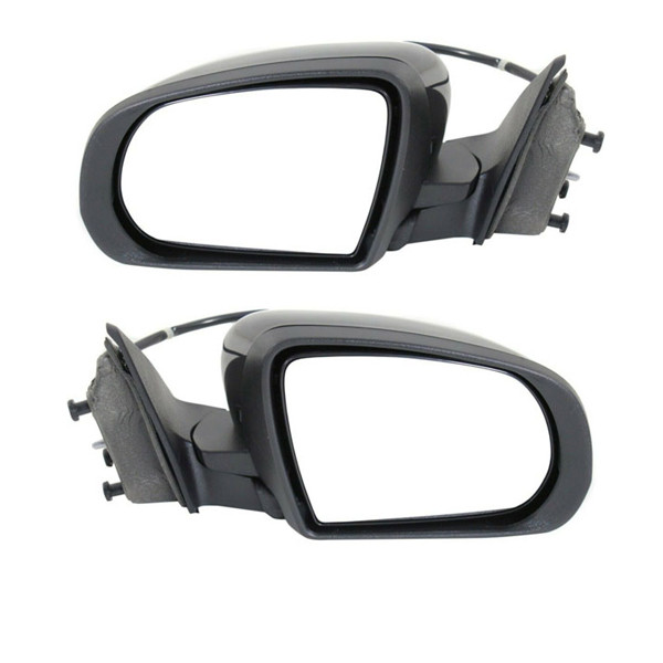 For 14-19 Cherokee Rear View Door Mirror Assembly Power Non-Heat Smooth Set Pair