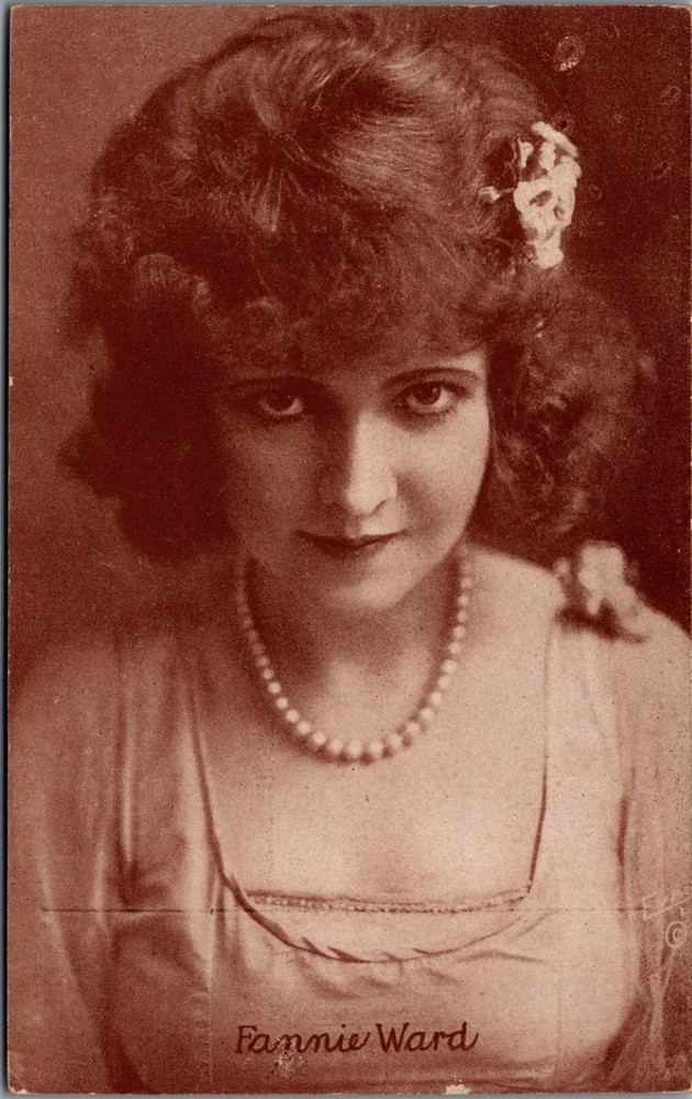 Fannie Ward Vintage Postcard Actress Star Silent Film Era Real Photo RPPC