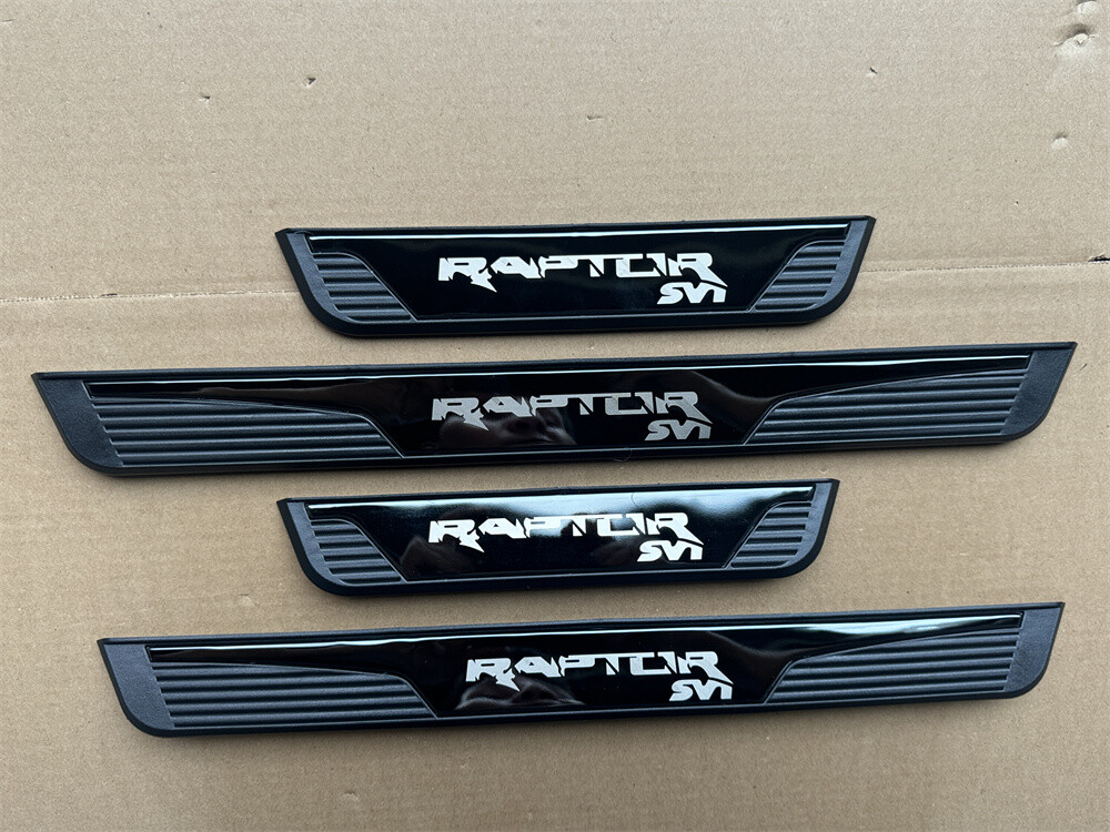 For Ford Raptor SVT Accessories Car Door Sill Cover Scuff Plate Protector Trim