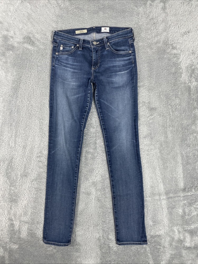 AG Adriano Goldschmied Jeans Women's 26R Blue The Stilt Cigarette Leg Stretch