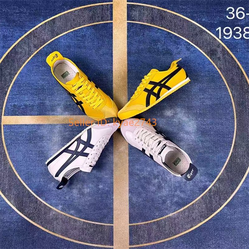 Vintage ONITSUKA TIGER MEXICO66 Birch Navy Blue Yellow DL408-1659 DL408-0490