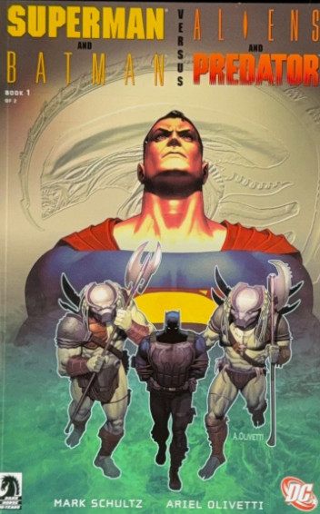 Superman and Batman vs. Aliens and Predator (DC Comics July 2007) Mint