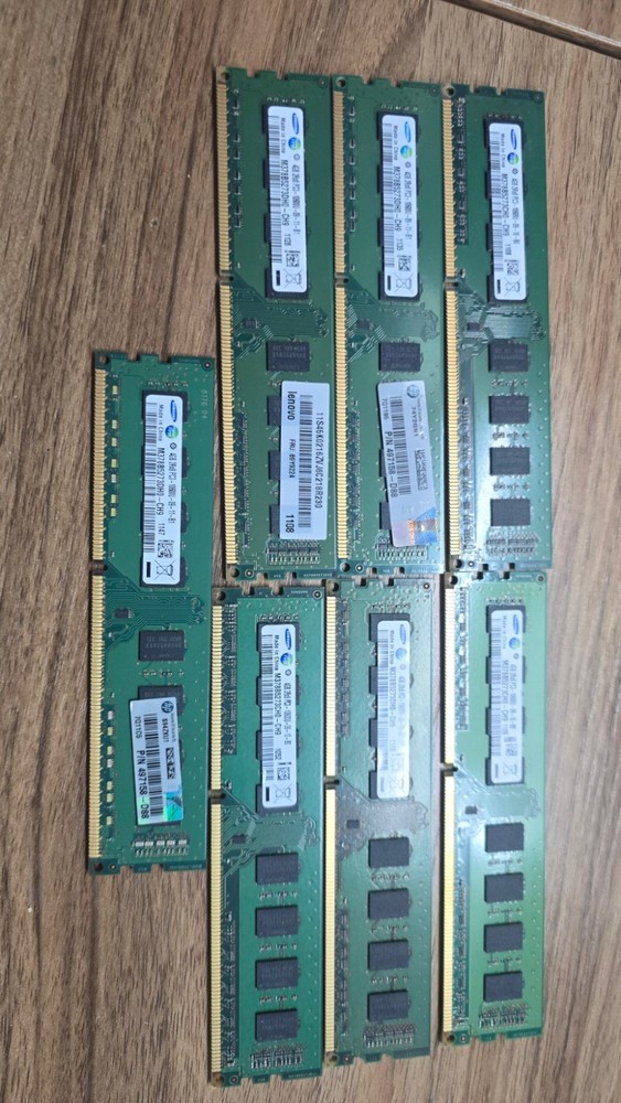7 LOT Samsung 4GB PC3-10600U MEMORY RAM DESKTOP PC Computer AMEM
