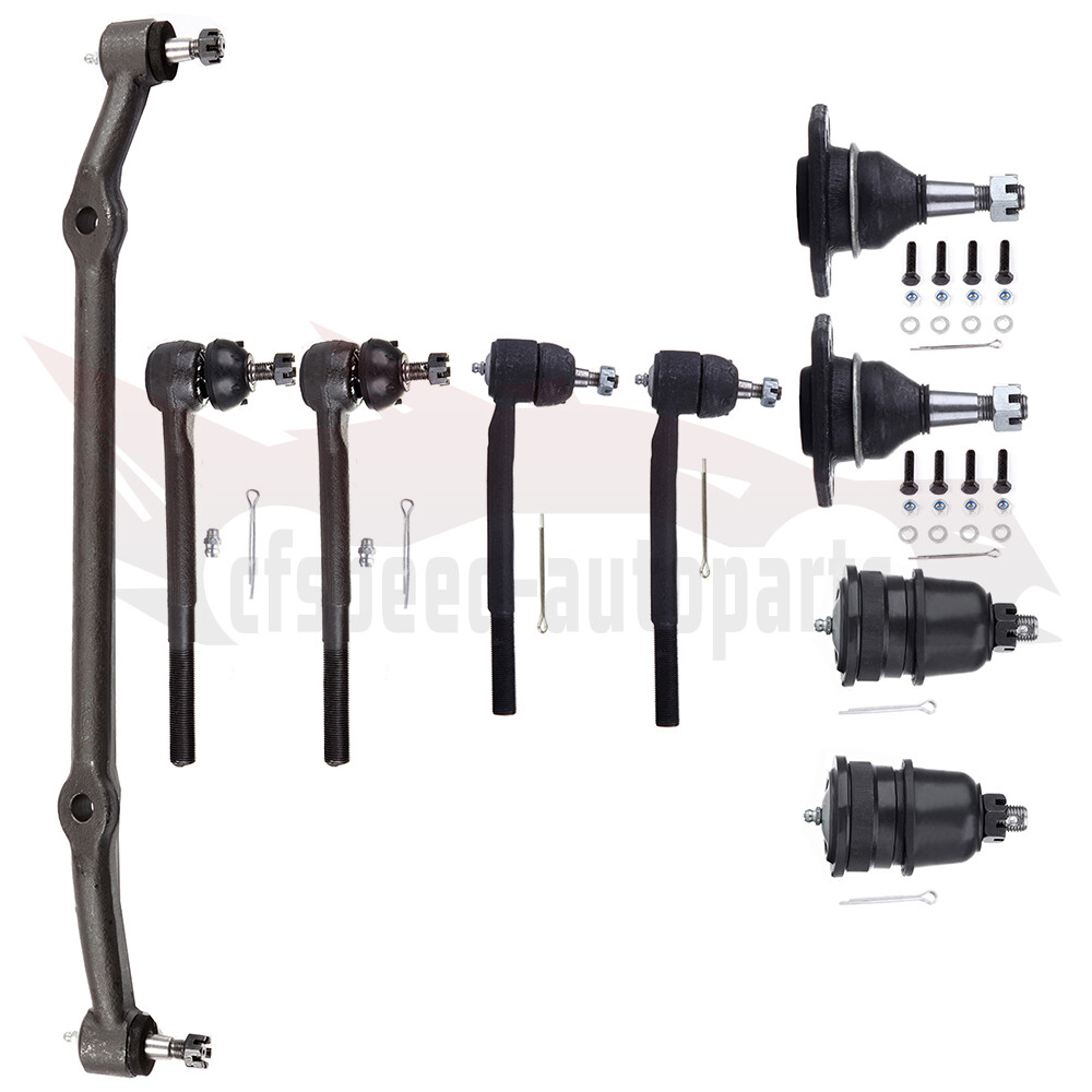 9pcs Front Lower Upper Ball Joint Steering Tie Rod For 1980-1981 Buick Century