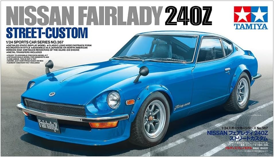 Tamiya 1/24 No. 367 Nissan Fairlady 240Z Street Plastic Model Kit