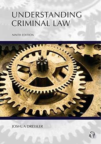 Understanding Criminal Law - Paperback, by Dressler Joshua - Acceptable