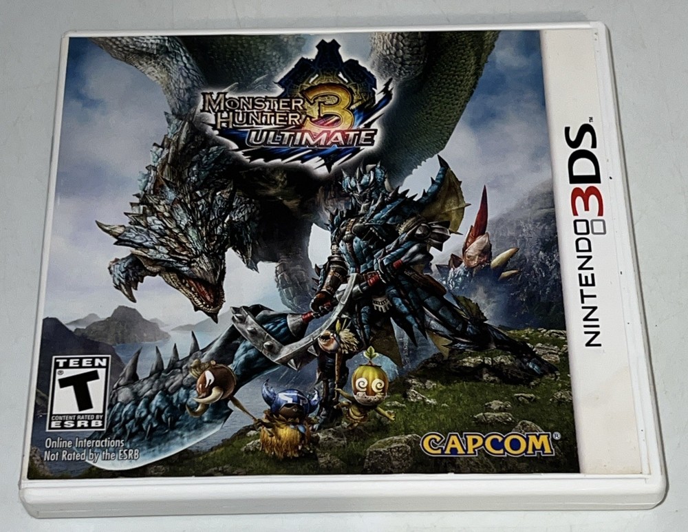 Monster Hunter 3 Ultimate (Nintendo 3DS, 2013) Authentic Tested