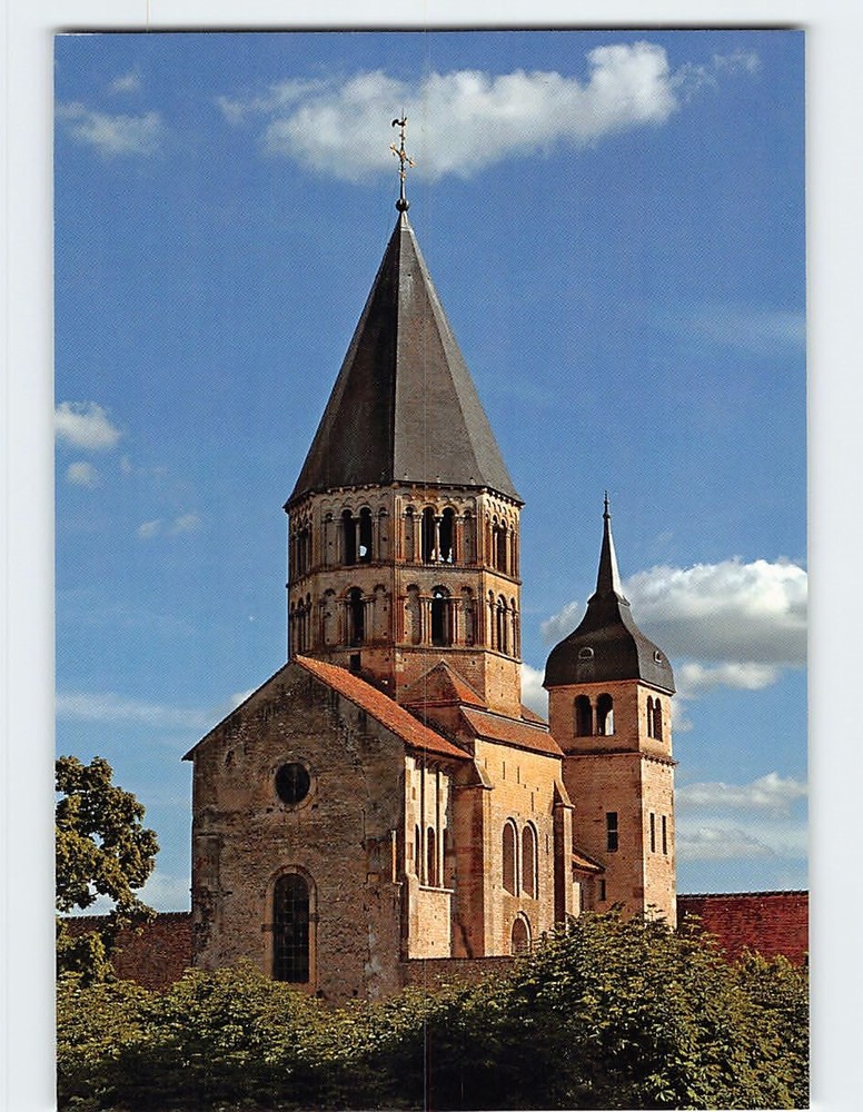 Postcard Cluny Abbey France