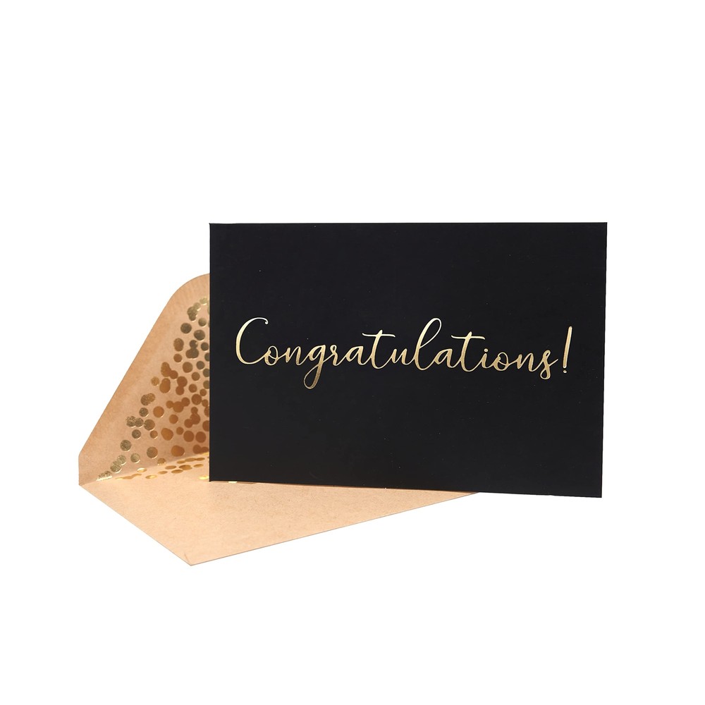 50 Pack Congratulations Card – Elegant Greeting Cards With '’Congratulations’...