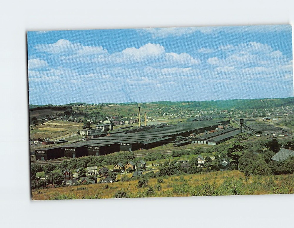 Postcard Pullman Standard Car Mfg. Co. Butler Pennsylvania USA