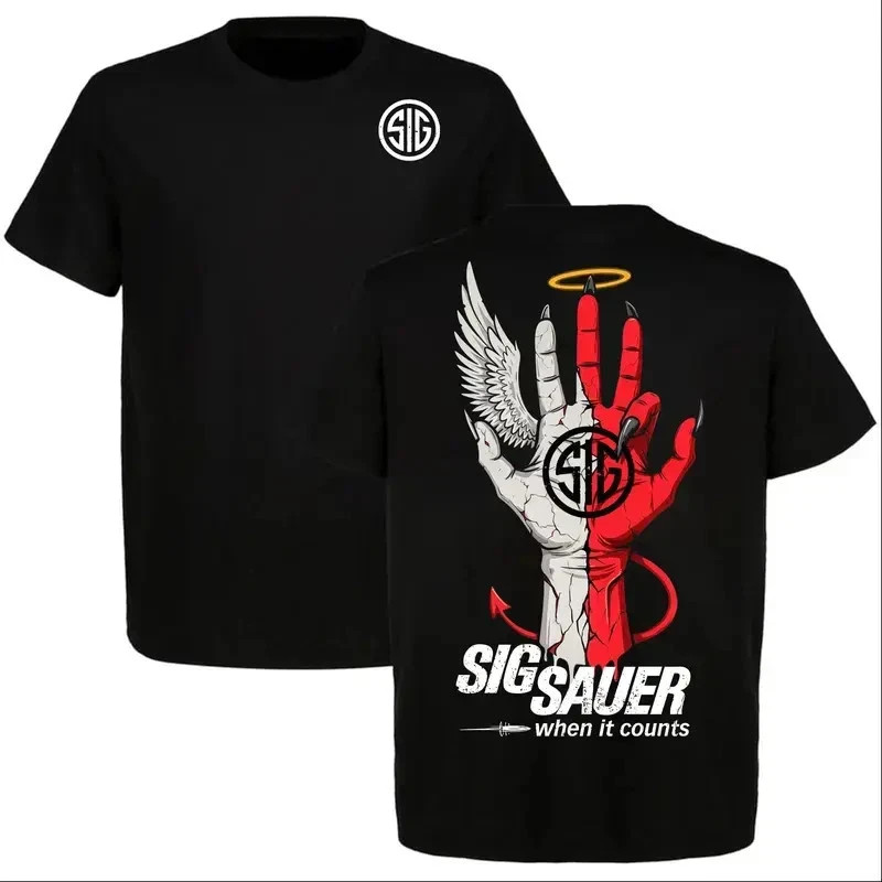 Sig Sauer Guardian or Devil When It Counts 2 Sided T-Shirt