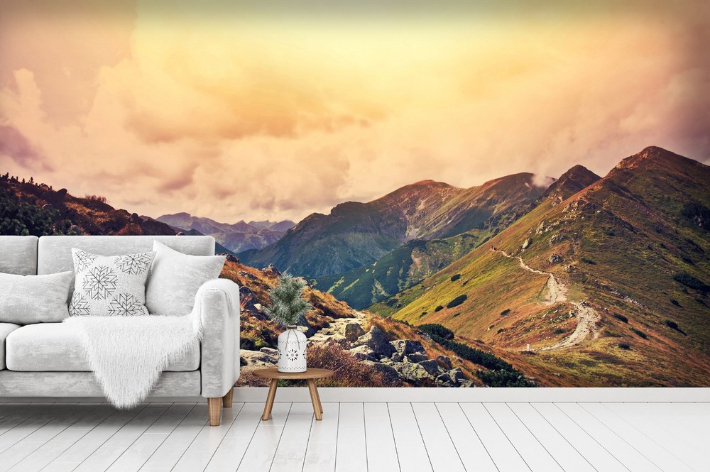 3D Sky Mountain Landscape Wall Murals Wallpaper Murals Wall Sticker