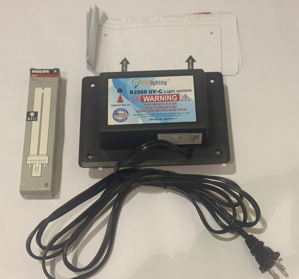 Reko R2000 UV UVC Air Purifier for HVAC Duct Whole House System-image