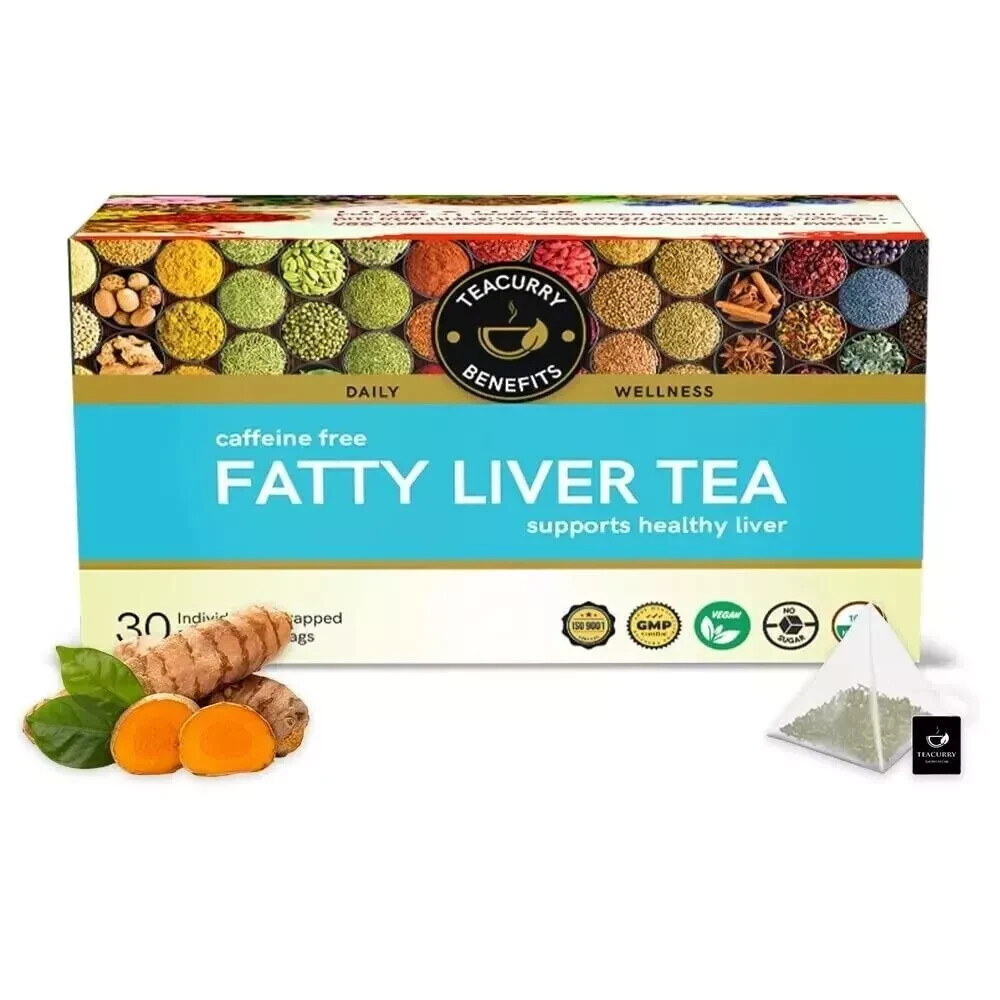 TEACURRY Fatty Liver Detox Tea 30 Bags with Free Global Shipping