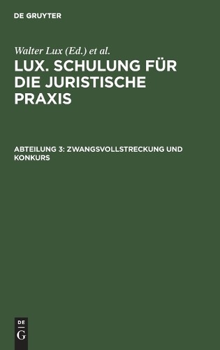 Zwangsvollstreckung Und Konkurs (Hardback)