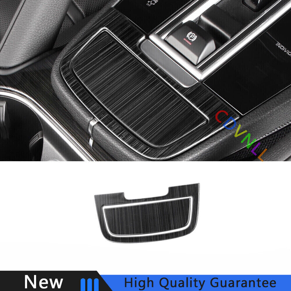 For Porsche Cayenne 18-2022 Black Titanium Middle Console Storage Box Cover Trim